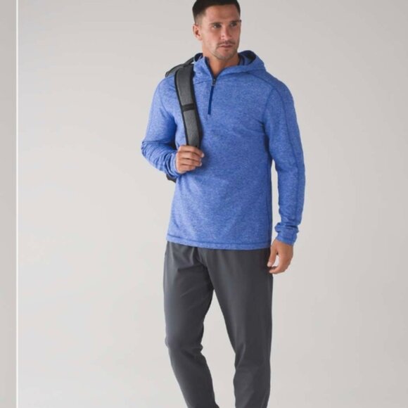 Lululemon Surge Warm Hoodie Heathered Hyper Blue - Picture 3 of 12